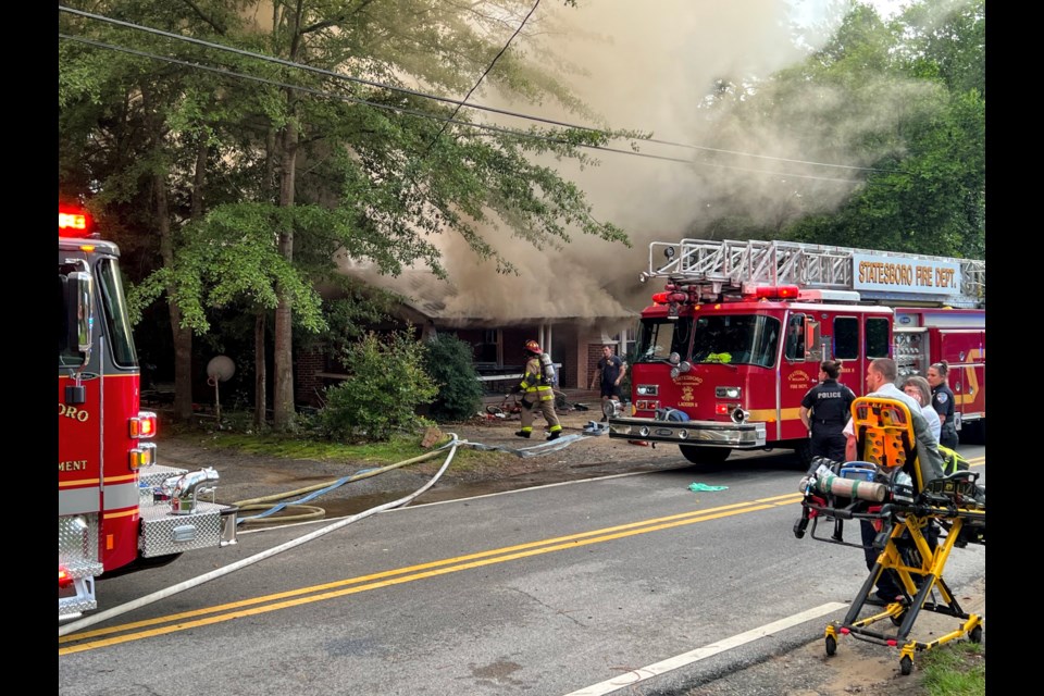 House Heavily Damaged By Fire In Statesboro On Monday Evening Grice