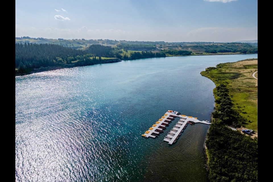 The Bearspaw Marina. 