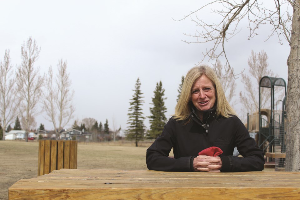 NDP Leader Rachel Notley took questions from the Airdrie City View editorial team at Nose Creek Regional Park on April 23.