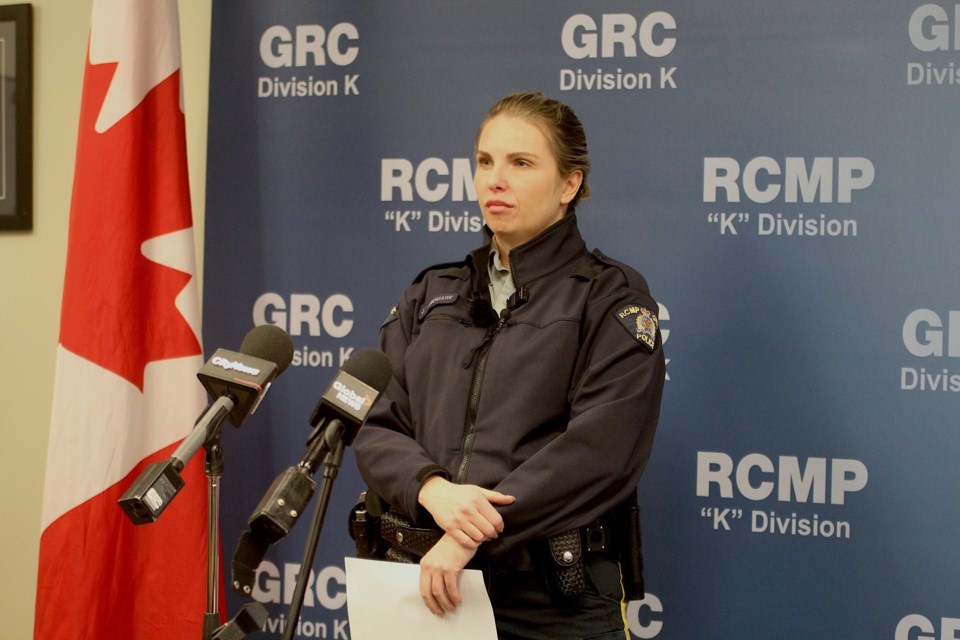 Airdrie RCMP held a press conference on Jan. 29 at the local detachment to discuss the arrests of a man and woman wanted on nationwide warrants.