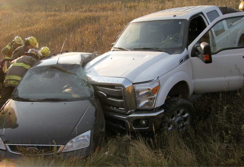 Man Airlifted After Two-vehicle Collision West Of Airdrie - Airdrie News