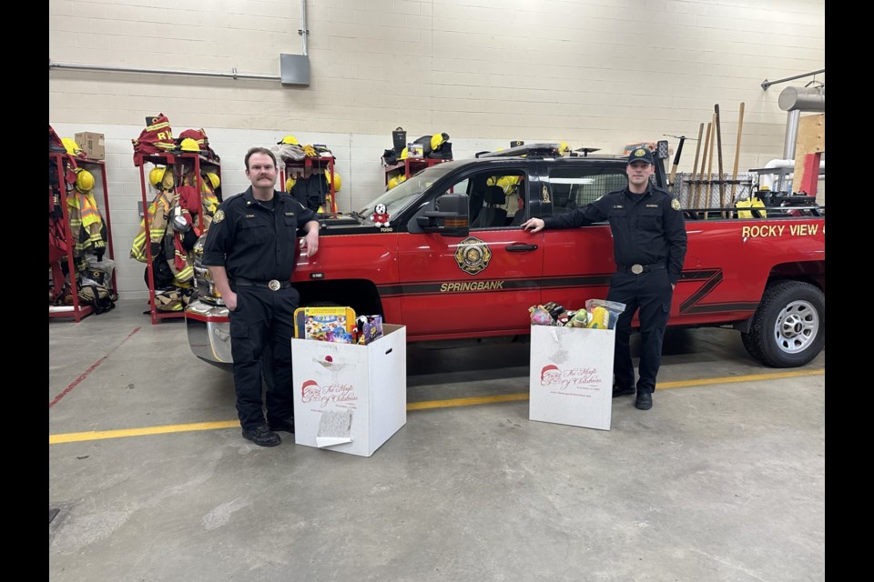 Toys collected by RVC firefighters last year for the Magic of Christmas Toy Drive.