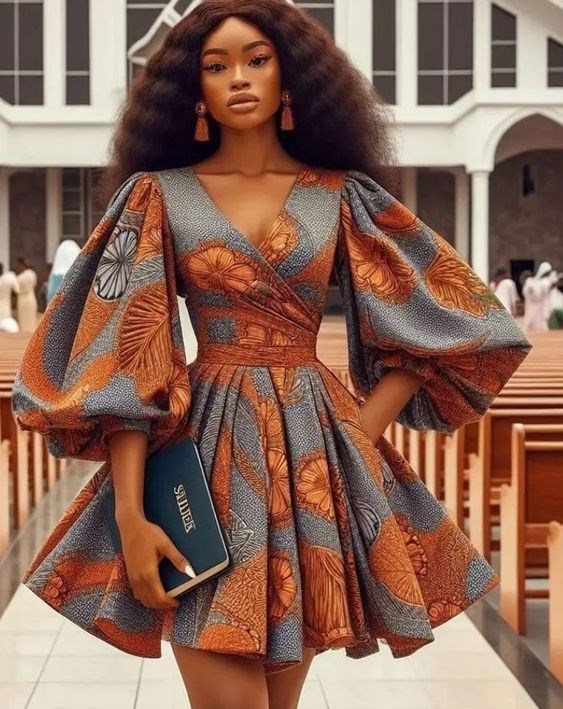 Explore the latest Ankara short gown styles of 2024 AlimoshoToday