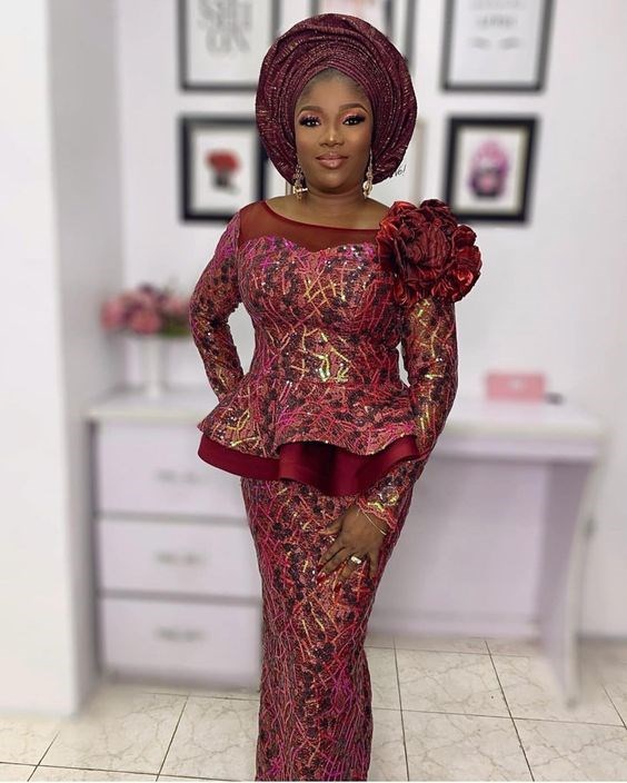 Gorgeous lace skirt and blouse looks for owambe events LasuToday