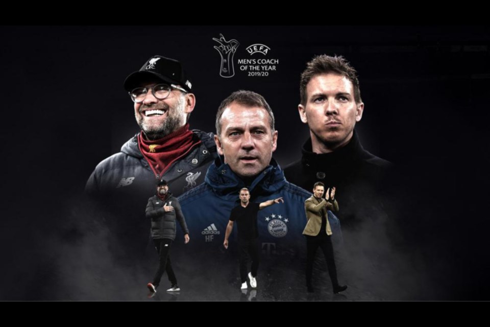 Image: UEFA
The nominees for the 2019/20 UEFA Men's coach of the Year