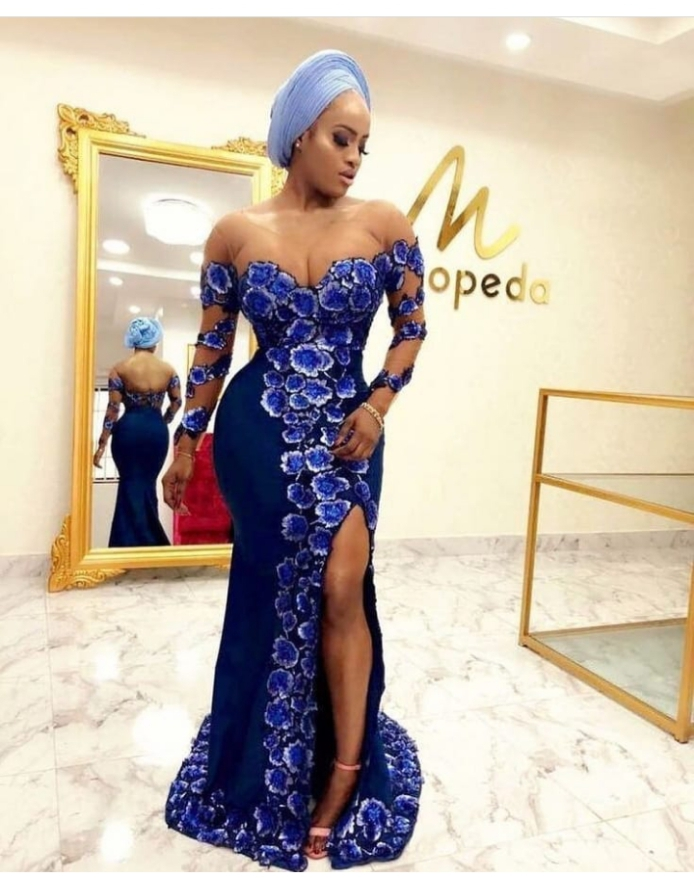 Owambe lace gown outlet styles