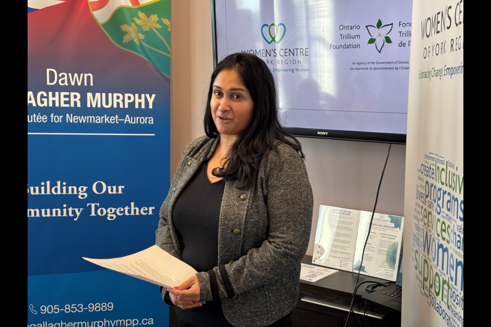 Women's Centre of York Region executive director Niv Bala said they had heard from several clients about the need to have programming for younger woman.