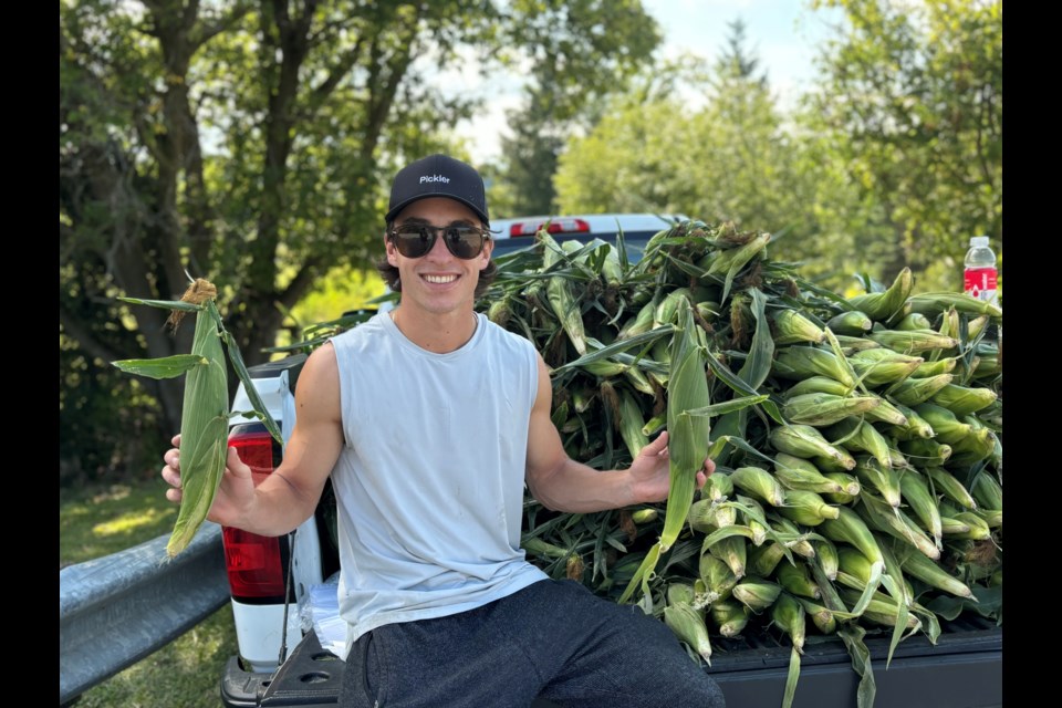 Carter Beswick has been running the corn stand for four years.