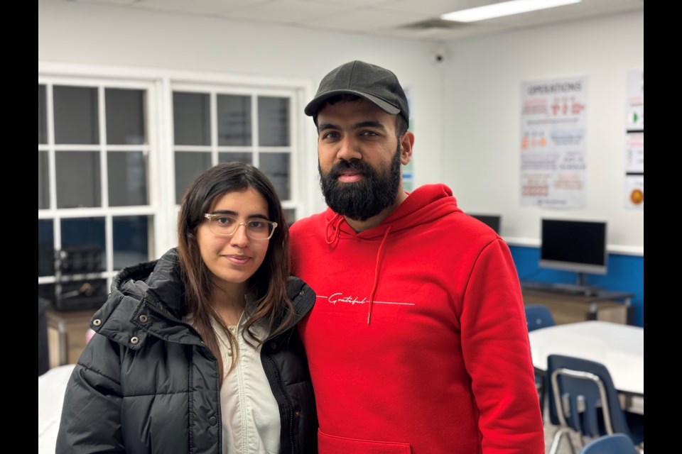 Umair Malik (right) and his wife Raghad Ullah, run The Equation Hub. Malik said he was inspired by his father to combine his love for teaching and business.