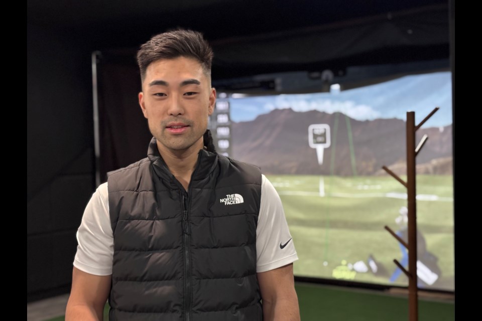 Daniel Kwon, a former high-level golfer, is running Club X Indoor Golf.