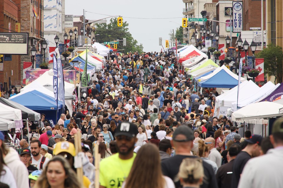 Despite the threat of rain, residents flocked to Yonge Street for the annual Aurora Street Festival.