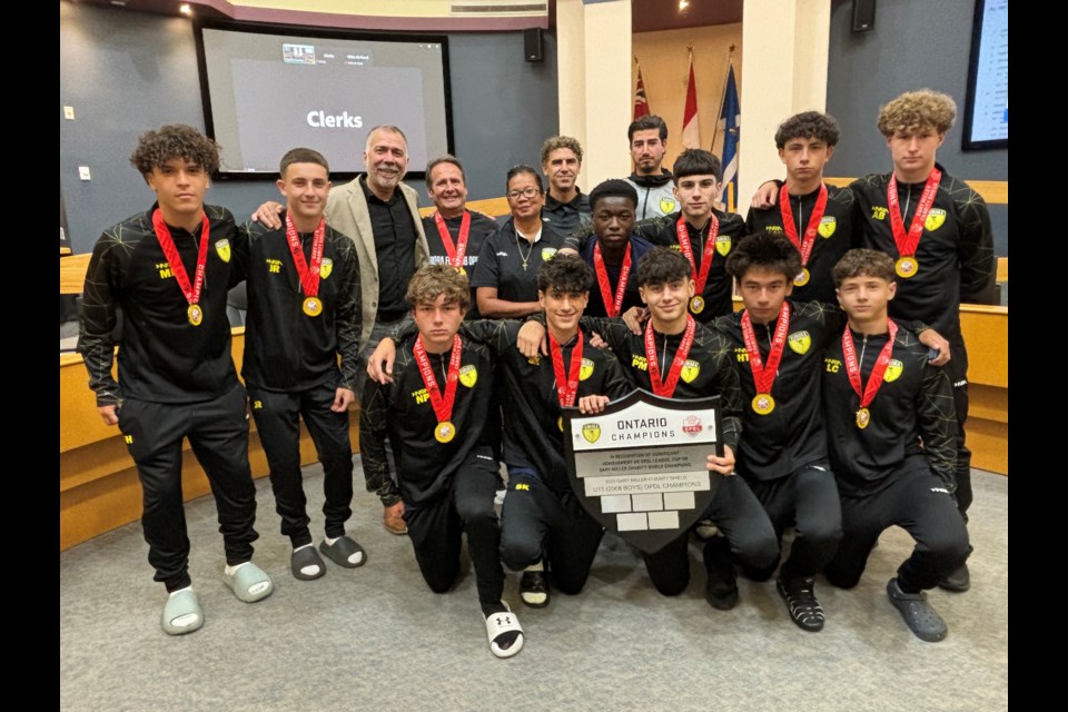 Aurora 2023 Boys under-15 Ontario Player Development League claimed the top spot in the Gary Miller Charity Shield Champions by defeating Woodbridge 3-1 on penalties in the final, after playing out a tense scoreless match.