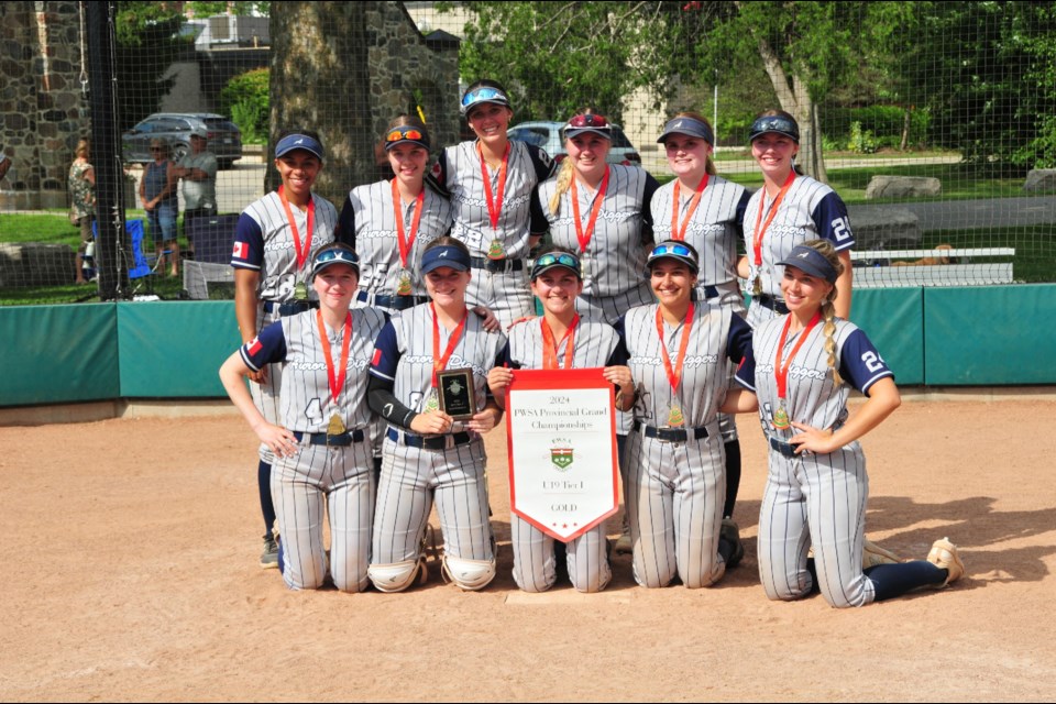 Aurora Diggers under-19 girls softball team went unbeaten at the provincial championships earlier this month.