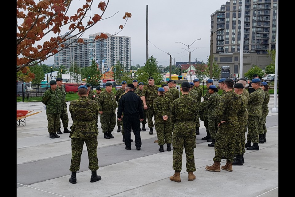Military prepares to honour new Memorial Square 20180627_092551