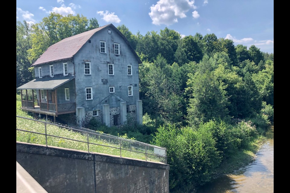 The historic mill is a major attraction at the end of a trail alongside Bear Creek in the Utopia Conservation Area off Line 6 in Essa Township.
