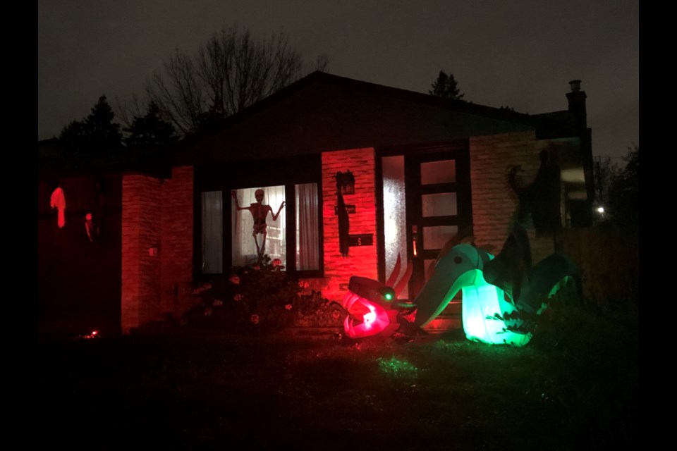 Haunting sights await passersby on Oren Boulevard in north-end Barrie.