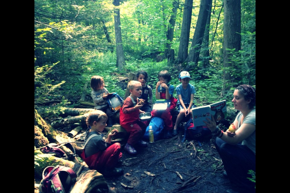 Springwater Provincial Park is the classroom for students attending the Barrie Forest and Natural Learning School.