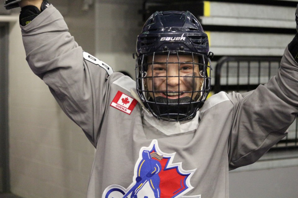 Annabella VanBerkel, a Grade 10 student at St. Peter's Catholic Secondary School in Barrie, is a member of the Central York Junior Panthers, competing in the junior U22 league. | Image supplied