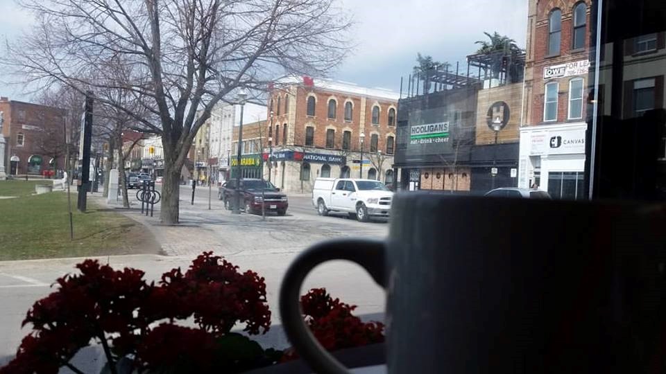 The view of downtown from inside Casa Cappuccino
photo credit Shawn Gibson