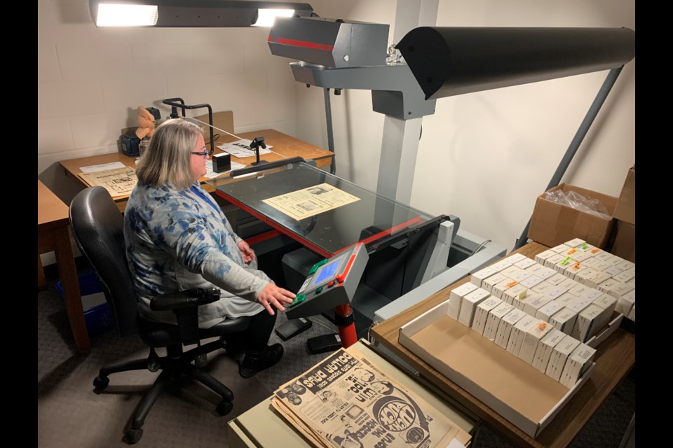 Jamie Levy is a microfilm technician with the Simcoe County Archives.