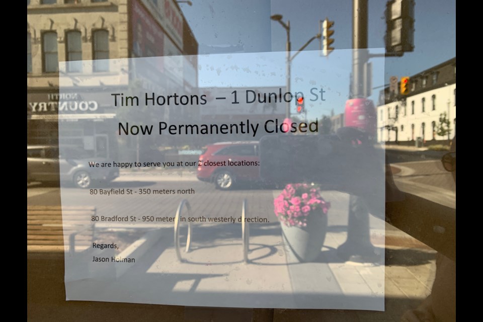 Tim Hortons puts lid on 5 Points location with permanent closure