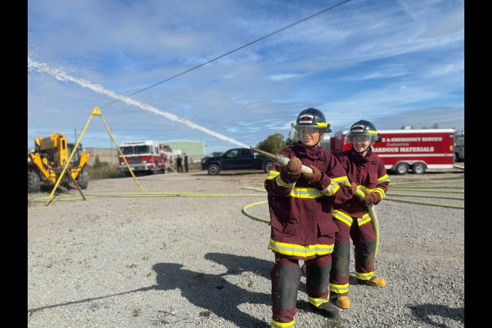 Jaelyn Fleet and Ivy Coles were among the 32 young women who took part in Camp Molly in Barrie over the last few days. 