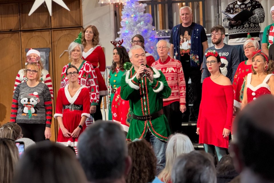 Members of Bravado!, a local show choir put on their high-energy Christmas concert, Festive Family Affair, on Nov. 30 at Collier Street Unite Church.