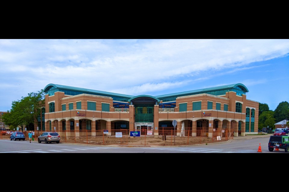 Work continues at Barrie Public Library's downtown branch