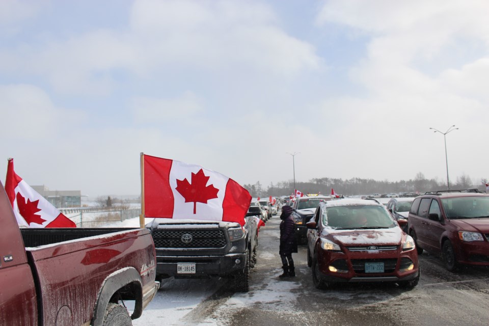 2022-02-12 NC Barrie Trucker Protest1