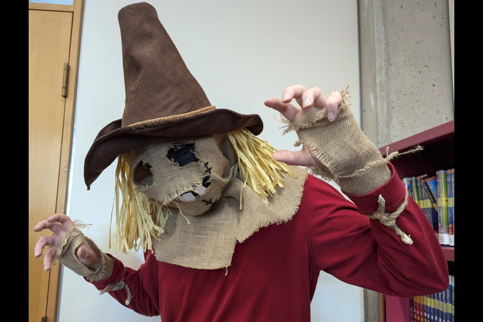 The Scarecrow, Barrie's Adam Wilson, at the Barrie Public Library Comic Fest on Saturday.