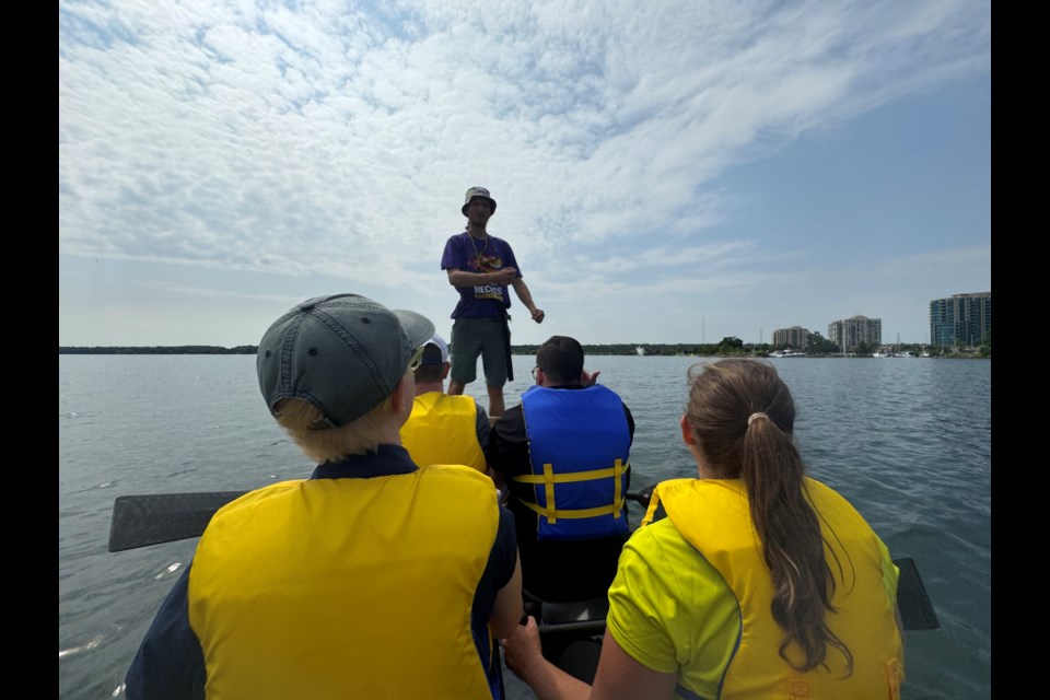 Not a bad day at the office. Reporter Nikki Cole was invited to a Learn To Paddle with other local media folks by The Barrie Public Library in advance of the upcoming Barrie Dragon Boat Festival.