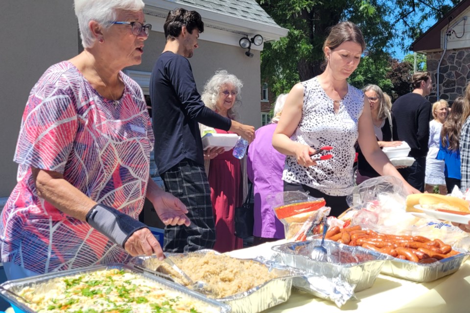 Holy Cross Ukrainian Catholic Church held a barbecue to continue their welcoming of Ukrainians to Canada in the unrelenting Russian invasion, Sunday, June 19, 2022.