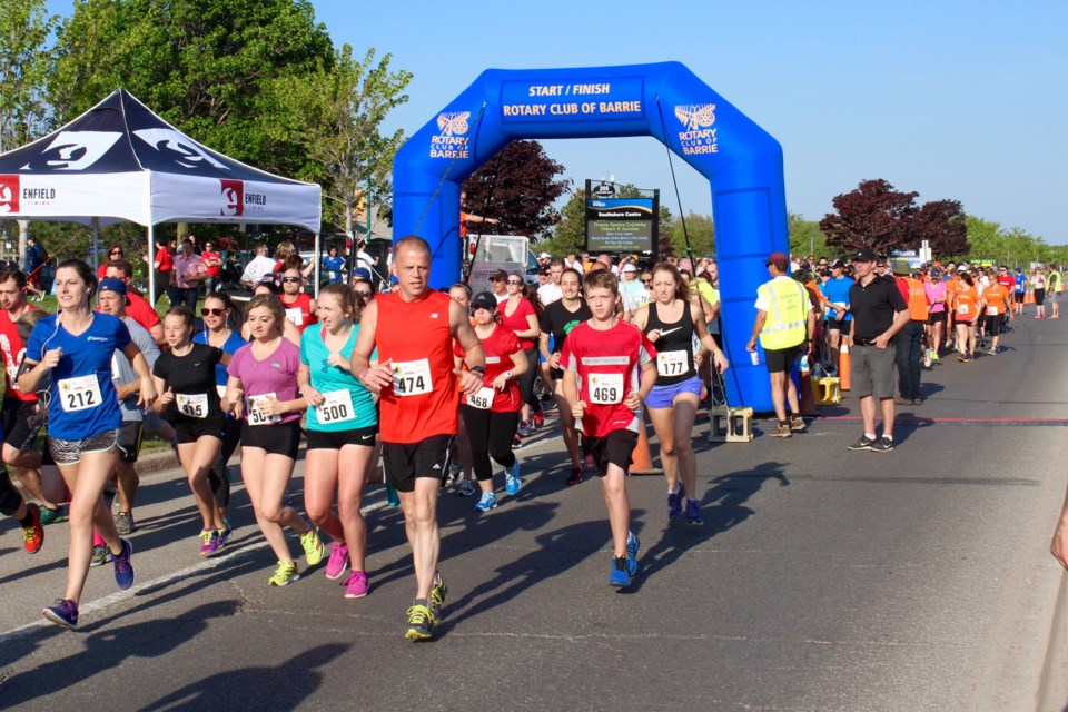 Image result for barrie rotary fun run 2017