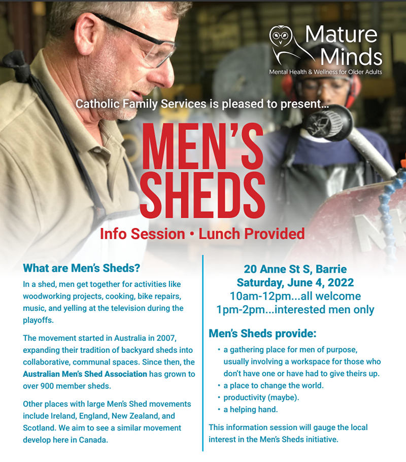 Mens Sheds Info Session Kicks Off In Barrie Barrie News 4387