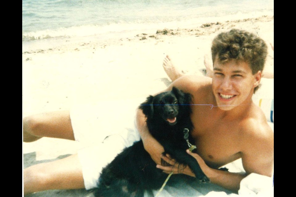 Bill Welychka is shown at Innisfil Beach in an undated photo from his younger days as a Simcoe County resident.