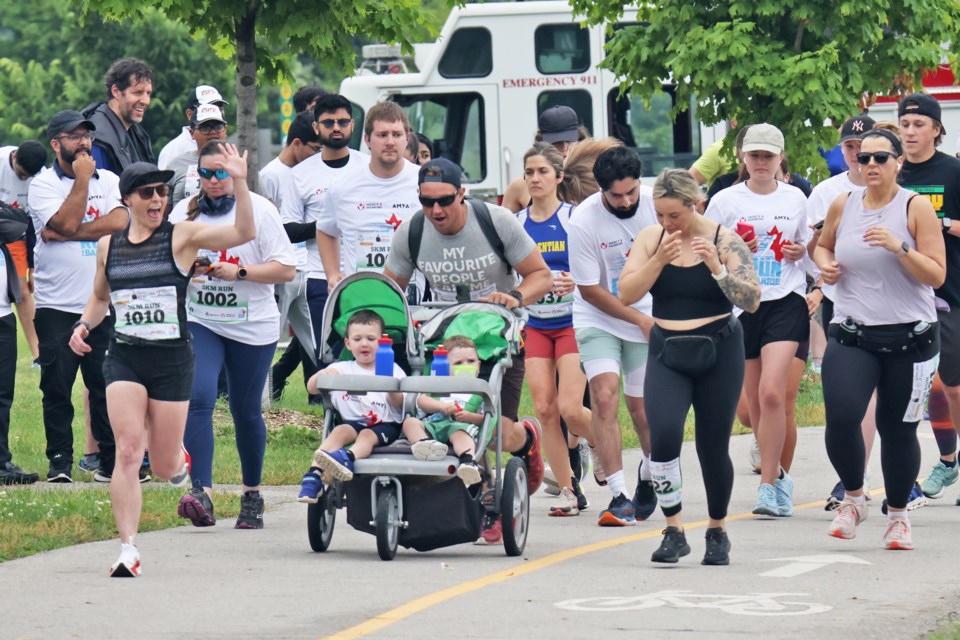 The Ahmadiyya Muslim Youth Association hosted its Run for Barrie on Saturday along the lakeshore with proceeds supporting Royal Victoria Regional Health Centre (RVH)
.