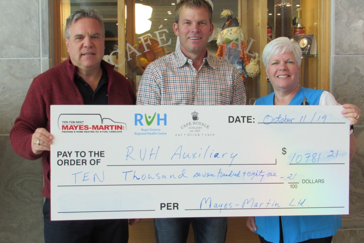 Mayes Martin makes $10,000 donation - Barrie News