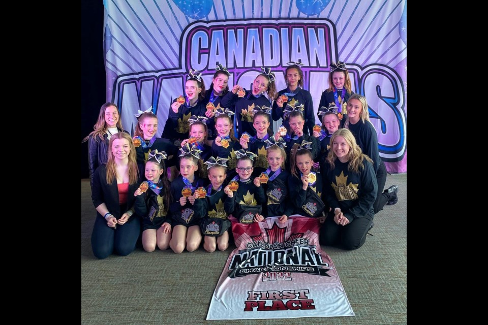 Team Coral celebrated an undefeated season for CheerPride All-Stars