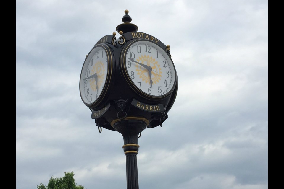 Barrie's new clock tower. Sue Sgambati/BarrieToday