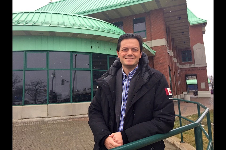 Mayor Jeff Lehman stands outside the Transit Terminal building on Jan. 24, 2017.
Sue Sgambati/BarrieToday