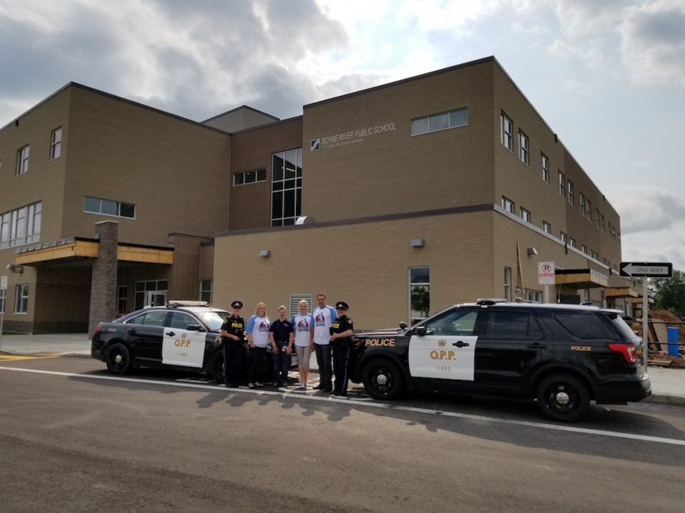 Officers and Members from Boyne River Public School