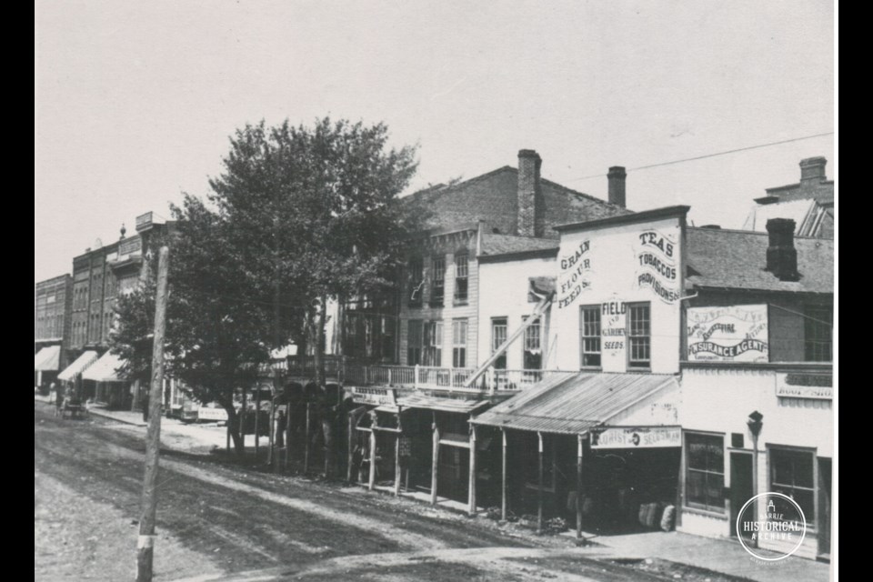 John MacDonald Bothwell’s shop is shown in 1876.