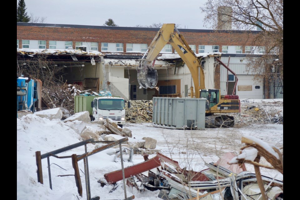 Demolition of the former Barrie Central Collegiate on Bradford St. is underway.
Sue Sgambati/BarrieToday        