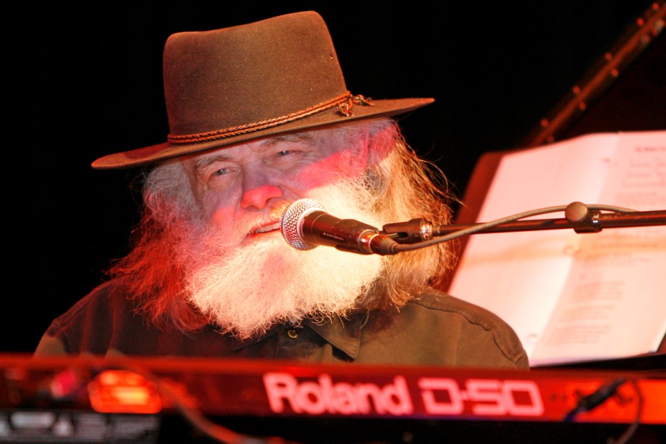 Garth Hudson performs at the Twisted Pines Music and Arts festival in Midland in 2008.