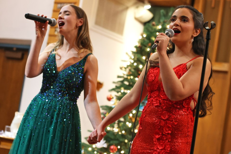 Rachel Delduca and Eva Petris performed a one-off show called Christmas Cliches - A Sisterly Cabaret at the Burton Avenue United Church in Barrie on Friday, Dec 13.