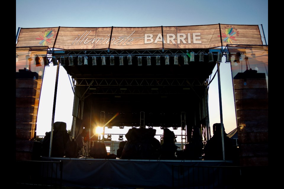  Stage is set for live music.
Sue Sgambati/BarrieToday                   