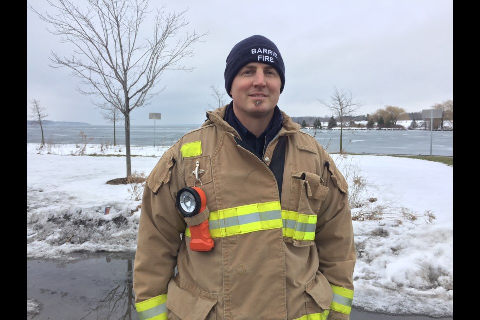 Firefighter Jason Syckel says if you're not wearing a flotation device or suit, you could be in big trouble if you go through the ice.
Sue Sgambati/BarrieToday