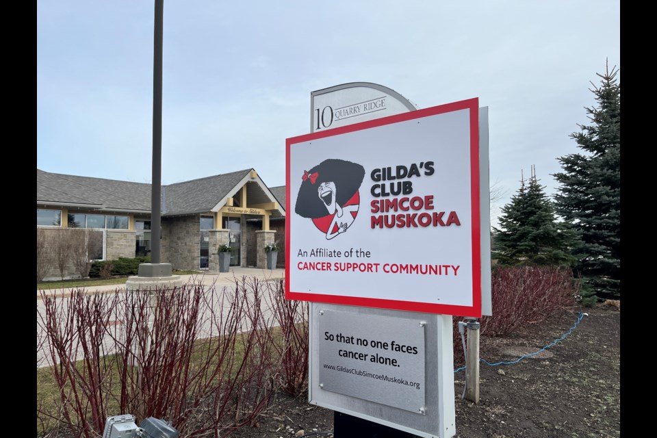 Gilda's Club Simcoe Muskoka, shown in a file photo, is located on Quarry Ridge Road in Barrie.