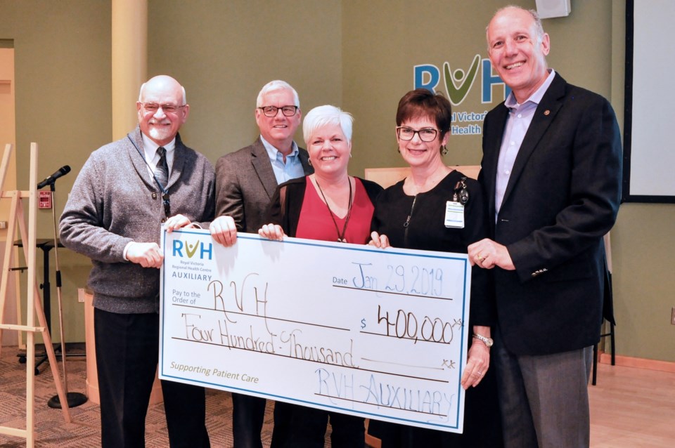 RVH Auxiliary cheque presentation