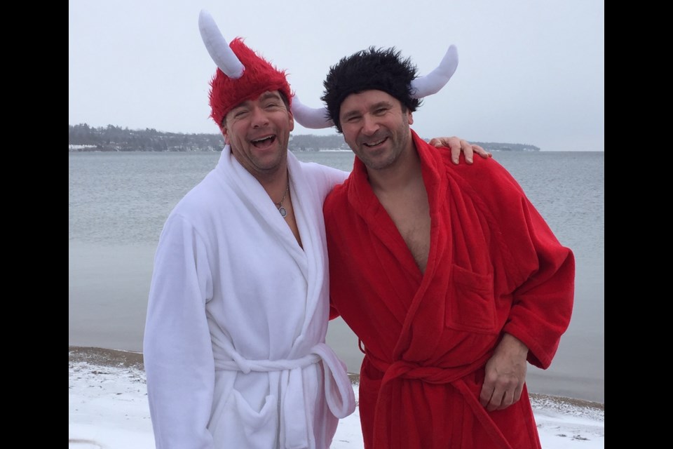 Scott Matthews and Steve Varga are dressed for the occasion.  Sue Sgambati/BarrieToday